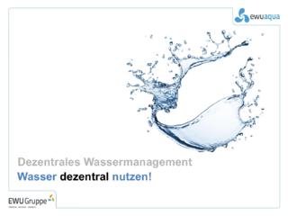 Dezentrales Wassermanagement